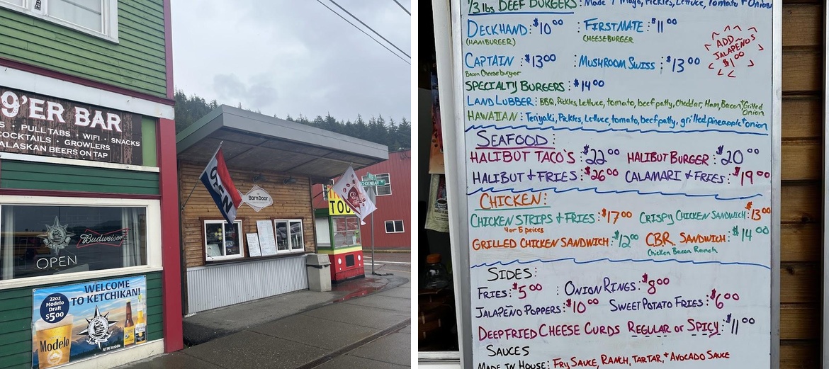 The Barn Door Eatery Menu